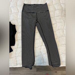 Black and White Striped Pants